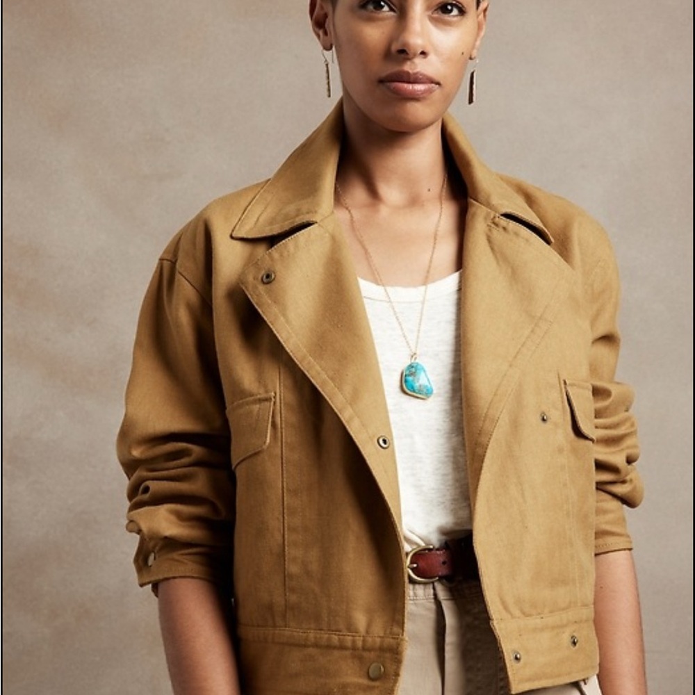 Banana Republic Women's Brown Utility Jacket-Amelia